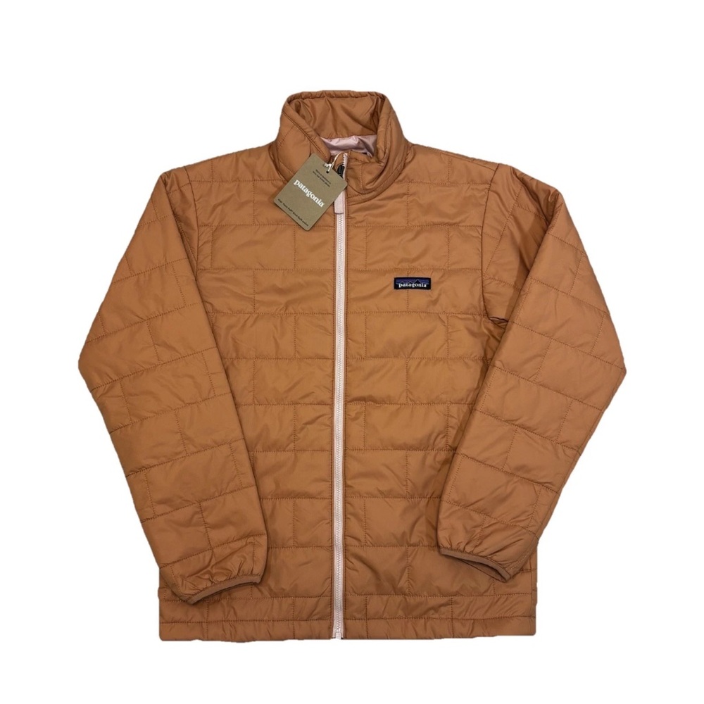 Patagonia Kids Girls Nano Puff Brick Quilted Jacket Sz L 12  NWT Terra Pink $119
